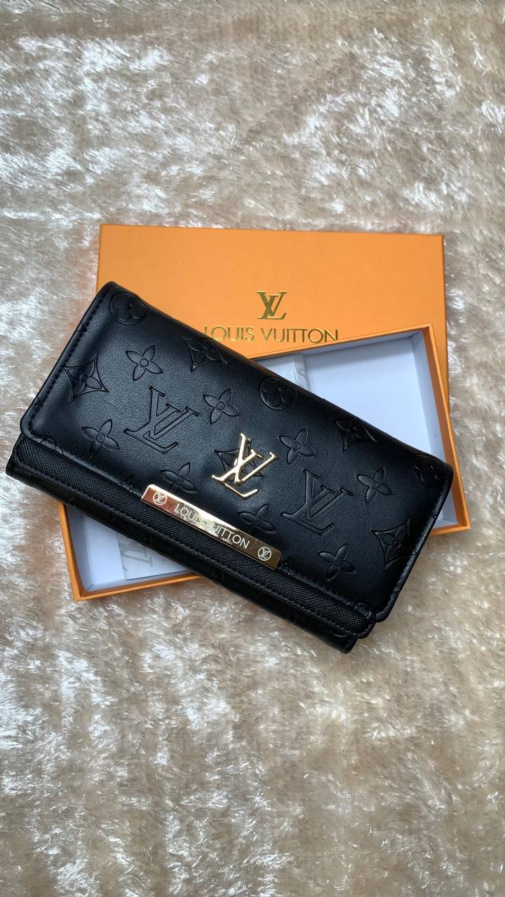 porte-monnaie LV black Monogram style