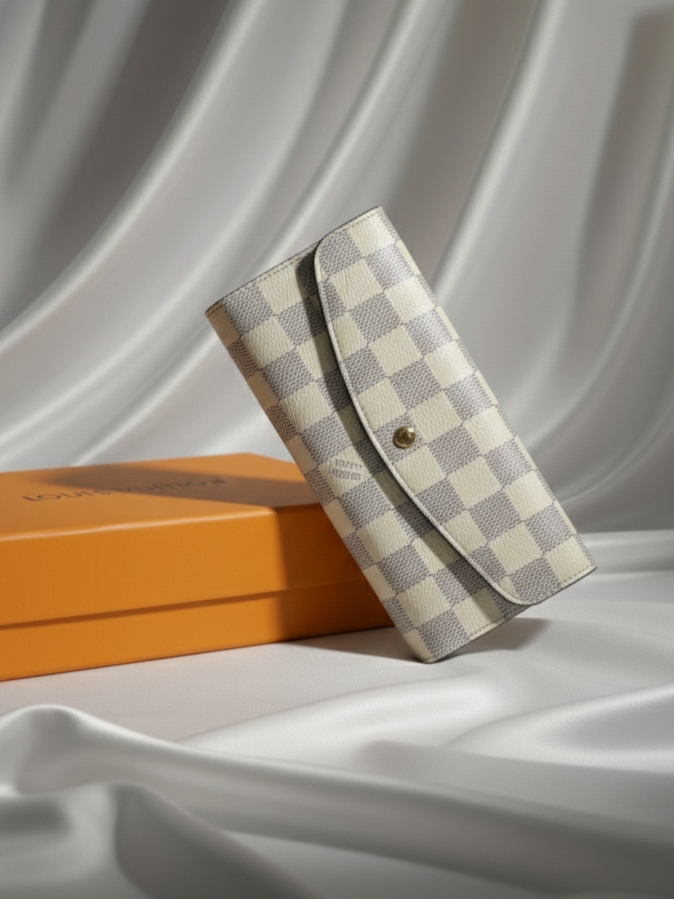 porte-monnaie LV Damier style